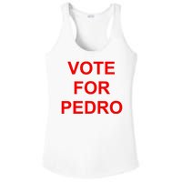 Vote Fro Pedro Ringer Ladies PosiCharge Competitor Racerback Tank