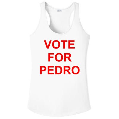 Vote Fro Pedro Ringer Ladies PosiCharge Competitor Racerback Tank