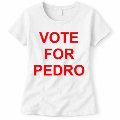 Vote Fro Pedro Ringer Womens T-Shirt