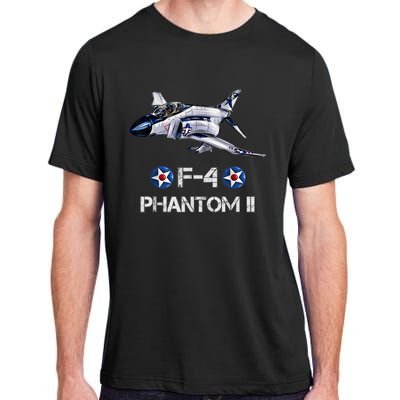 Vintage F4 Phantom II Jet Military Aviation Adult ChromaSoft Performance T-Shirt