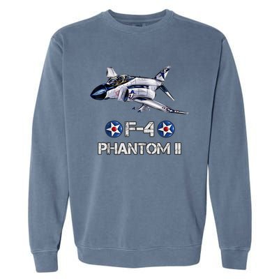 Vintage F4 Phantom II Jet Military Aviation Garment-Dyed Sweatshirt