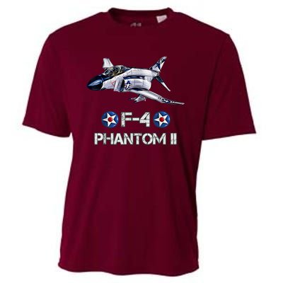 Vintage F4 Phantom II Jet Military Aviation Cooling Performance Crew T-Shirt