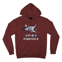 Vintage F4 Phantom II Jet Military Aviation Hoodie