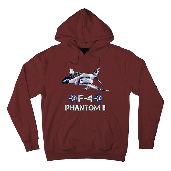 Vintage F4 Phantom II Jet Military Aviation Hoodie