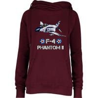 Vintage F4 Phantom II Jet Military Aviation Womens Funnel Neck Pullover Hood