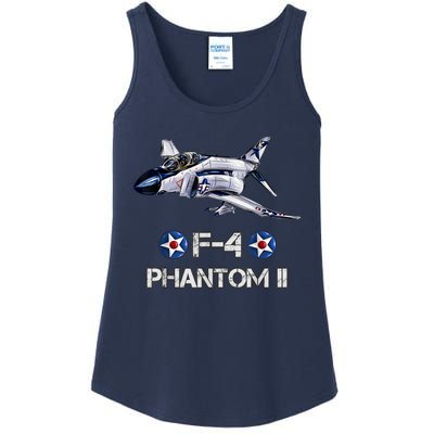 Vintage F4 Phantom II Jet Military Aviation Ladies Essential Tank