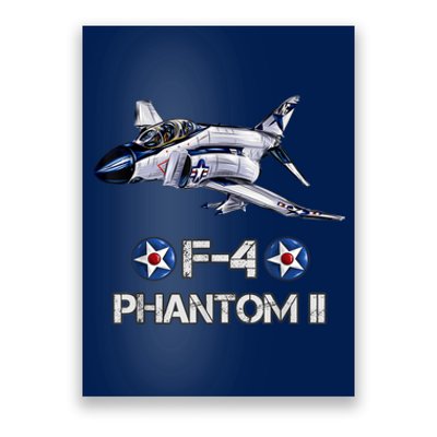 Vintage F4 Phantom II Jet Military Aviation Poster