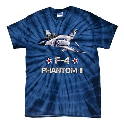 Vintage F4 Phantom II Jet Military Aviation Tie-Dye T-Shirt