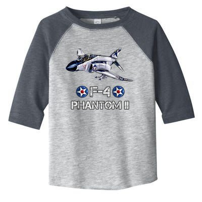 Vintage F4 Phantom II Jet Military Aviation Toddler Fine Jersey T-Shirt