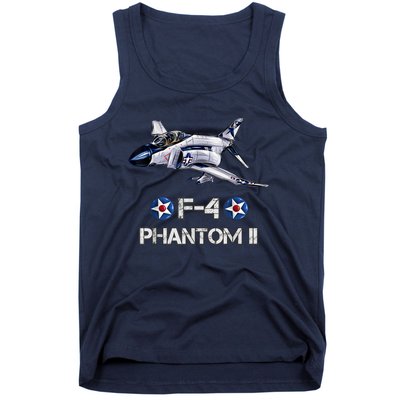 Vintage F4 Phantom II Jet Military Aviation Tank Top