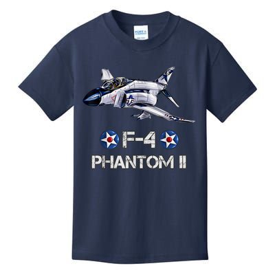 Vintage F4 Phantom II Jet Military Aviation Kids T-Shirt