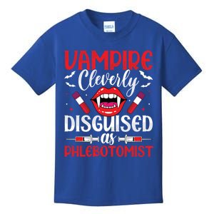 Vampire Funny Phlebotomist Phlebotomy Technician Nurse Gift Kids T-Shirt