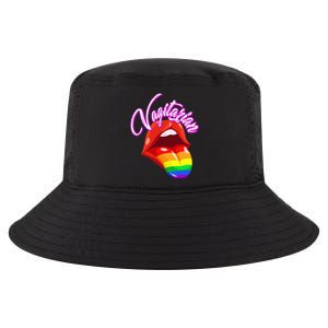 Vagitarian Funny Pride Rainbow LGBT Gay Lesbian Cool Comfort Performance Bucket Hat