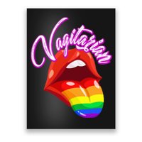 Vagitarian Funny Pride Rainbow LGBT Gay Lesbian Poster