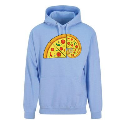 vintage Fibonacci Pizza Funny Math Teacher Unisex Surf Hoodie