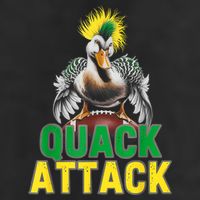 Vintage Funny Quack Attack White Green And Yellow Duck Beanie