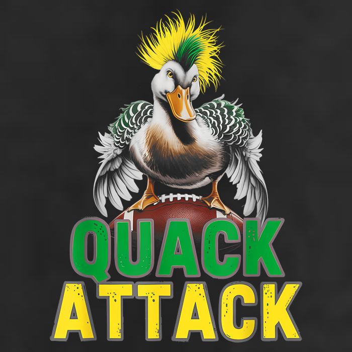 Vintage Funny Quack Attack White Green And Yellow Duck Beanie