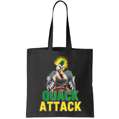 Vintage Funny Quack Attack White Green And Yellow Duck Bag
