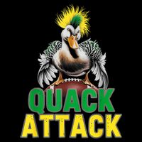 Vintage Funny Quack Attack White Green And Yellow Duck Kids T-Shirt