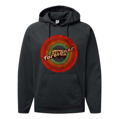 Vintage Foreigner Retro Cassette 90s Rock Music Performance Fleece Hoodie