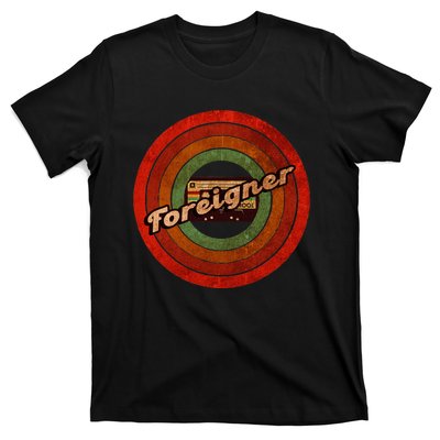 Vintage Foreigner Retro Cassette 90s Rock Music T-Shirt