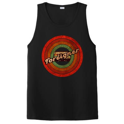 Vintage Foreigner Retro Cassette 90s Rock Music PosiCharge Competitor Tank