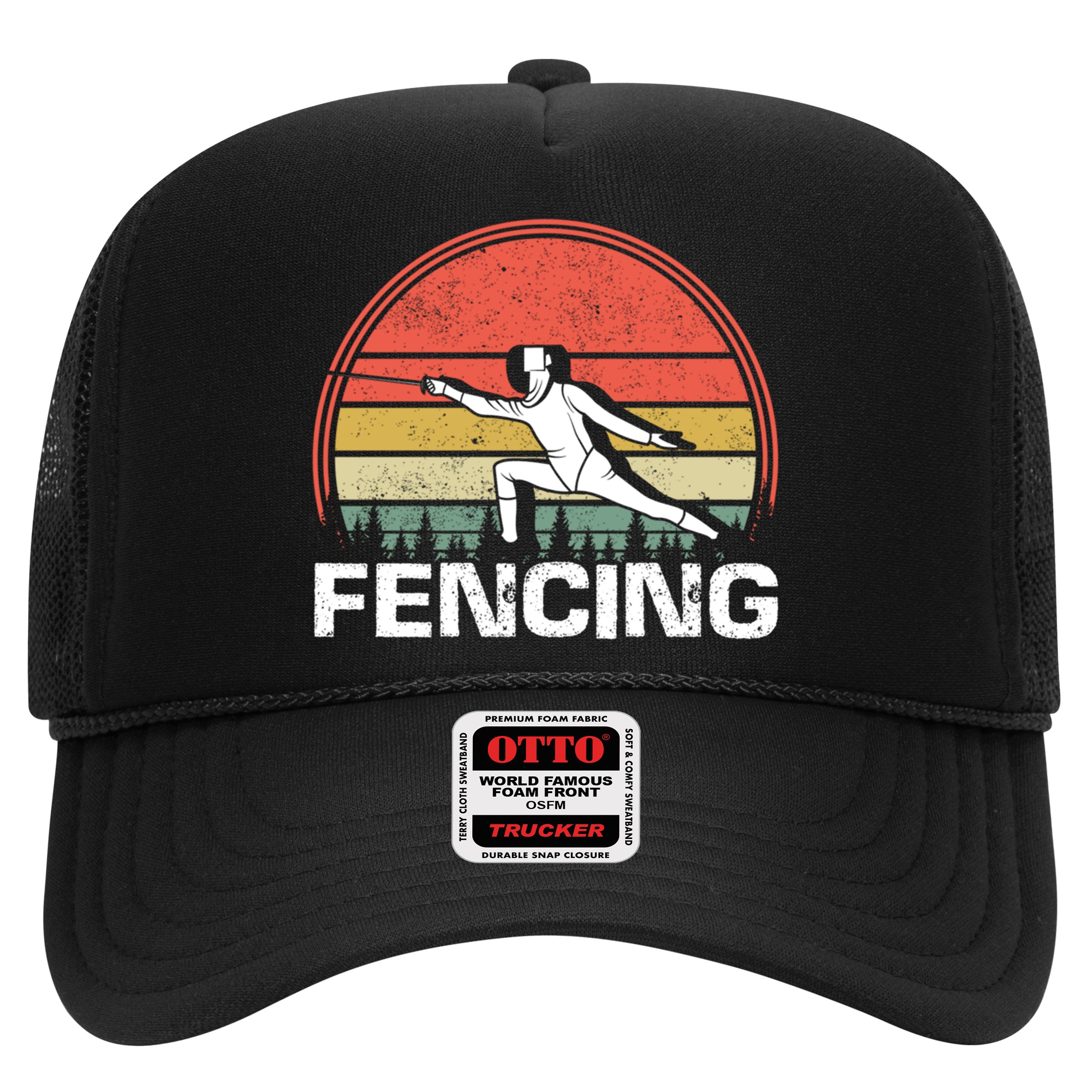Vintage Fencer Retro Fencing Sports Duel Fight Saber Rapier Gift Hat