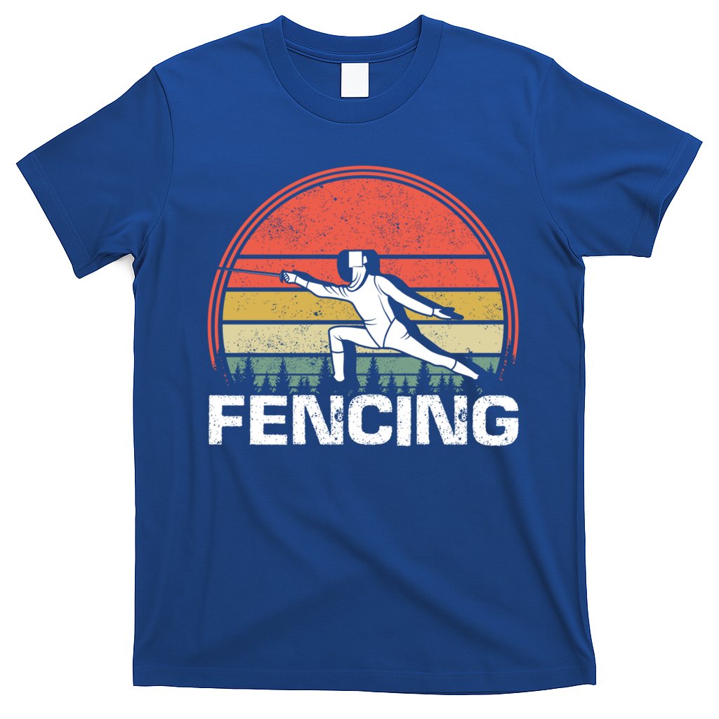 Vintage Fencer Retro Fencing Sports Duel Fight Saber Rapier Gift T-Shirt