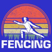 Vintage Fencer Retro Fencing Sports Duel Fight Saber Rapier Gift Womens Tank Top