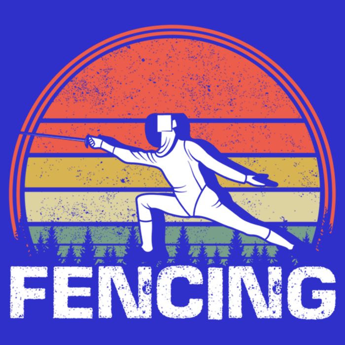 Vintage Fencer Retro Fencing Sports Duel Fight Saber Rapier Gift Womens Tank Top