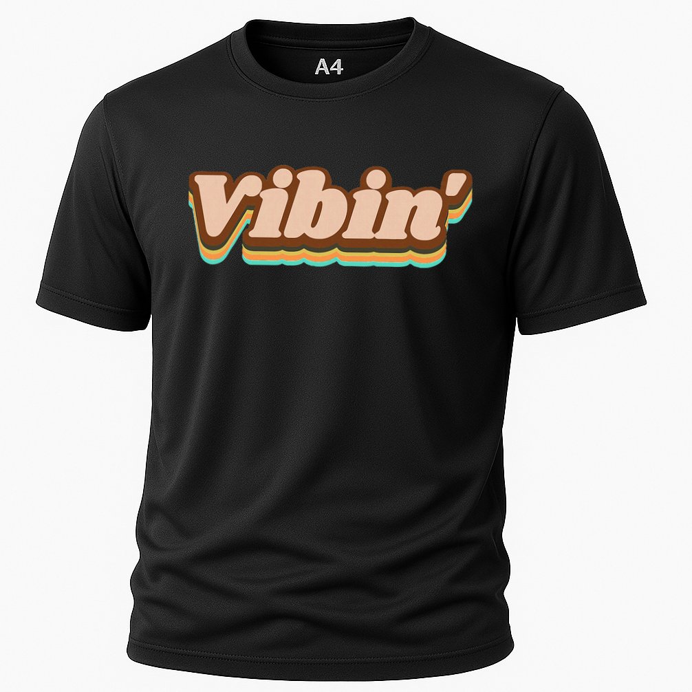 Vibin Fun Retro Cooling Performance Crew T-Shirt