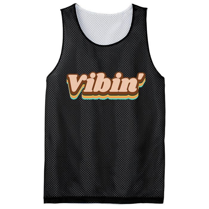 Vibin Fun Retro Mesh Reversible Basketball Jersey Tank