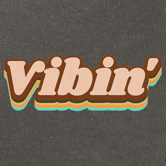Vibin Fun Retro Cotton Canvas Backpack