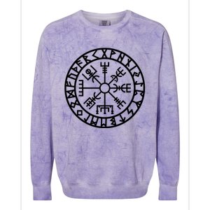 Vegvisir Futhark Runes Navigator Vikings Colorblast Crewneck Sweatshirt