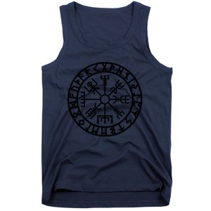 Vegvisir Futhark Runes Navigator Vikings Tank Top