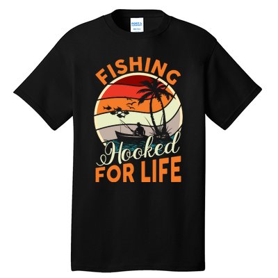 Vintage Fishing Retro Graphic Tall T-Shirt