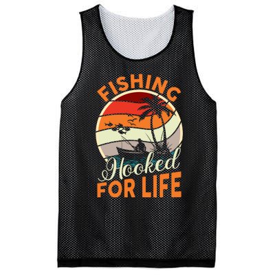 Vintage Fishing Retro Graphic Mesh Reversible Basketball Jersey Tank