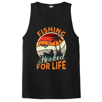 Vintage Fishing Retro Graphic PosiCharge Competitor Tank