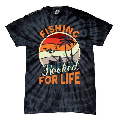 Vintage Fishing Retro Graphic Tie-Dye T-Shirt