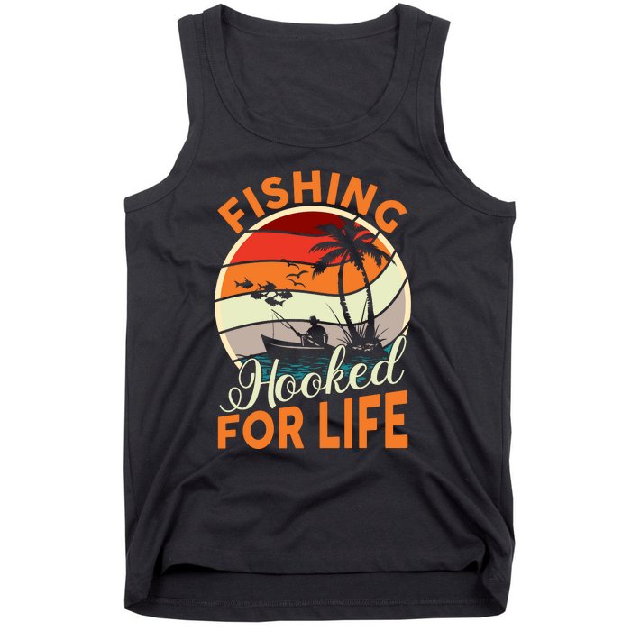 Vintage Fishing Retro Graphic Tank Top