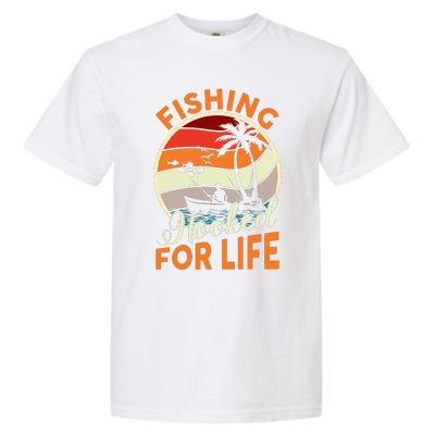 Vintage Fishing Retro Graphic Garment-Dyed Heavyweight T-Shirt