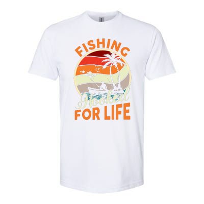 Vintage Fishing Retro Graphic Softstyle CVC T-Shirt