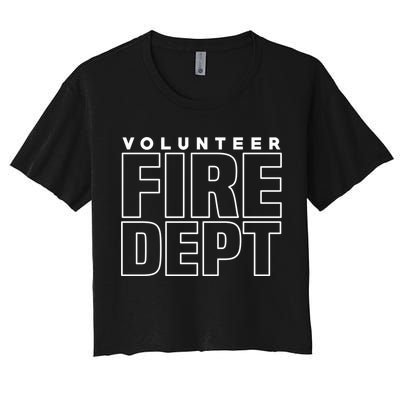 Volunteer Fire Rescue Departt Firefighter Uniform Duty Cute Gift Crop Top