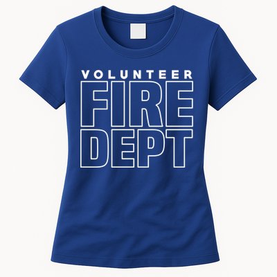 Volunteer Fire Rescue Departt Firefighter Uniform Duty Cute Gift Womens T-Shirt