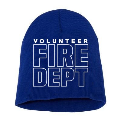 Volunteer Fire Rescue Departt Firefighter Uniform Duty Cute Gift Short Acrylic Beanie