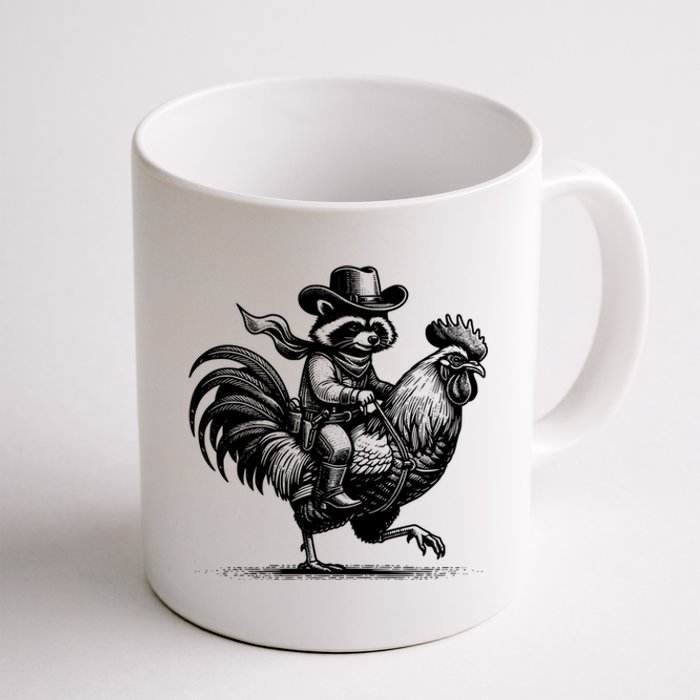 Vintage Funny Raccoon With Cowboy Hat Coffee Mug