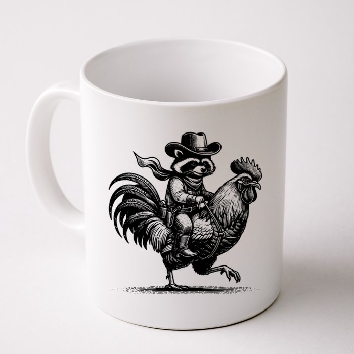 Vintage Funny Raccoon With Cowboy Hat Coffee Mug