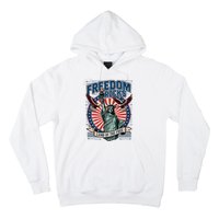 Vintage Freedom Rocks Land Of The Free 4th Of July Hoodie