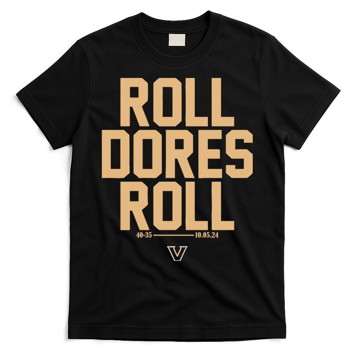 Vanderbilt Football Roll Dores Roll T-Shirt