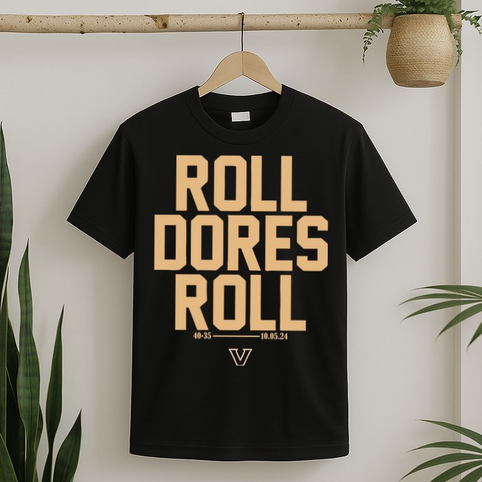 Vanderbilt Football Roll Dores Roll T-Shirt